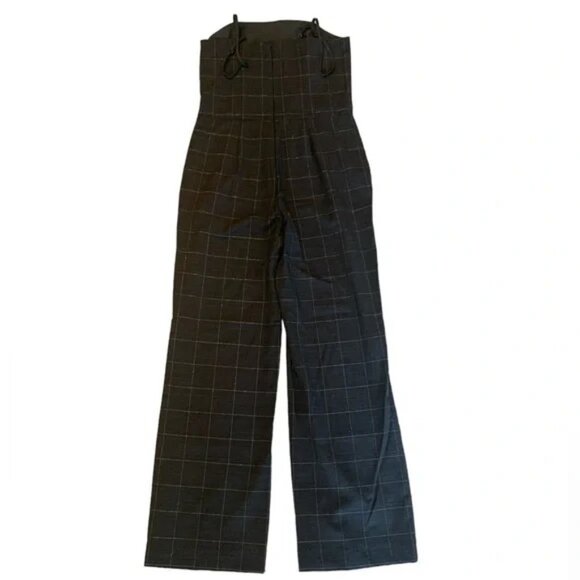 Banana Republic Windowpane Wide Leg Jumpsuit - Picture 3 of 12